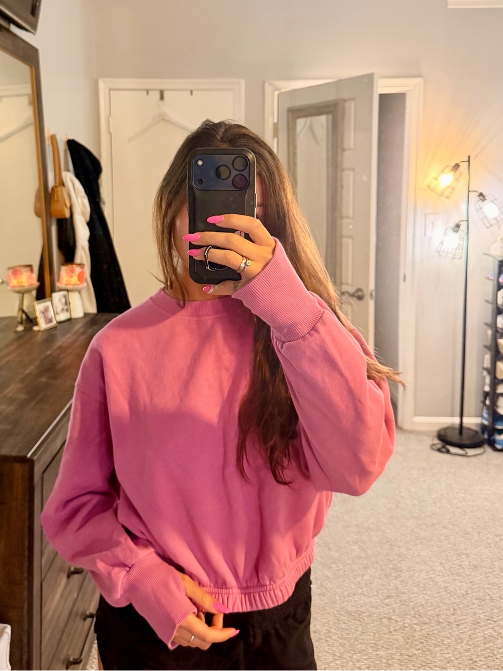 JoyLab Pink Crewneck Sweatshirt